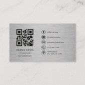 Berater Metall QR Code Visitenkarte (Vorderseite)