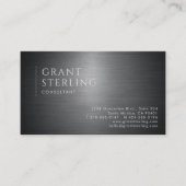 Berater Metallisch Professional Visitenkarte (Vorderseite)