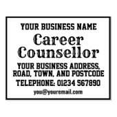 Berater mit Name, Anschrift usw. Gummistempel (Prägung)