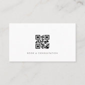 Berater Modern Professional QR Code Visitenkarte (Rückseite)
