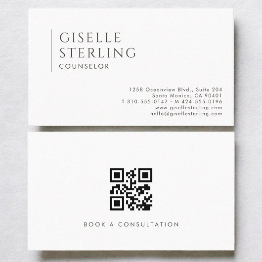 Berater Modern Professional QR Code Visitenkarte
