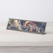 Berater Moderne Abstrakte Kunst Schreibtischnamensplakette (Vorderseite )