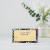 Berater Moderne Abstrakte Kunst Visitenkarte (Stehend Vorderseite)