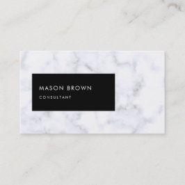 Berater Profi moderner weißer Marmor Visitenkarte