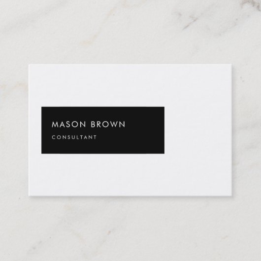 Berater Profi modernes geometrisches Visitenkarte (Vorderseite)