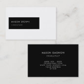 Berater Profi modernes geometrisches Visitenkarte (Vorne/Hinten)