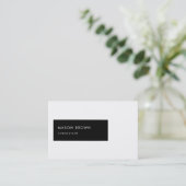 Berater Profi modernes geometrisches Visitenkarte (Stehend Vorderseite)