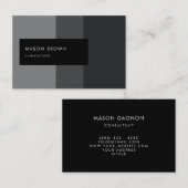 Berater Profi modernes graues Steigungs-Muster Visitenkarte (Vorne/Hinten)