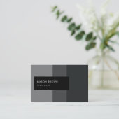 Berater Profi modernes graues Steigungs-Muster Visitenkarte (Stehend Vorderseite)