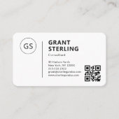 Berater-QR-Code-Logo Professionell Visitenkarte (Vorderseite)