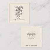 Berater Quadratische Visitenkarte (Vorne/Hinten)