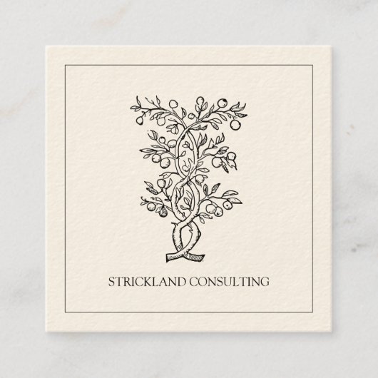 Berater Quadratische Visitenkarte (Vorderseite)