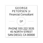 Berater | Unternehmen mit Monogramm Permastempel (Design)