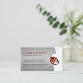 Berater | Unternehmen | Realtor Visitenkarte (Stehend Vorderseite)