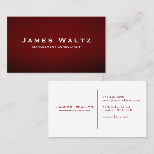 Berater Visitenkarte (Vorne/Hinten)