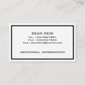 Berater - Visitenkarten Visitenkarte (Rückseite)