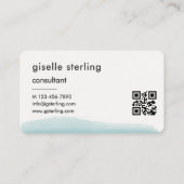 Berater-Wasserfarbe-QR-Code Visitenkarte (Rückseite)