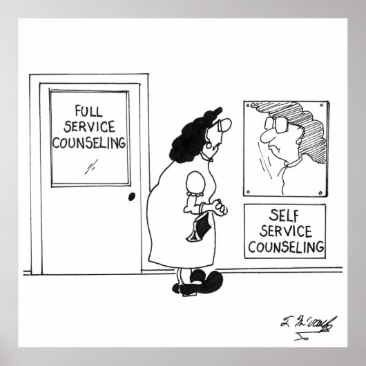 Beratung Cartoon 4967 Poster (Vorne)