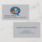 Beratung des Kindersprechtherapeuten Visitenkarte (Vorne/Hinten)