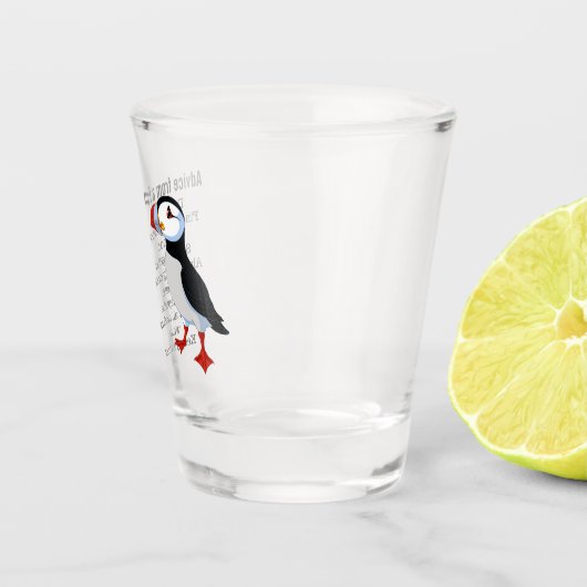 Beratung durch ein Puffin-Design Schnapsglas (Rechts)
