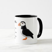 Beratung durch ein Puffin-Design Tasse (VorderseiteRechts)