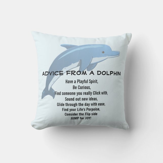 Beratung durch eine Dolphin Kissen (Vorderseite)
