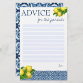 Beratung für Babydusche mit der Eltern-Karte Briefpapier (Vorne/Hinten)