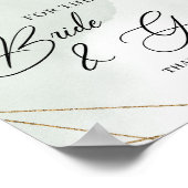 Beratung für Braut und Bräutigam Poster (Ecke)