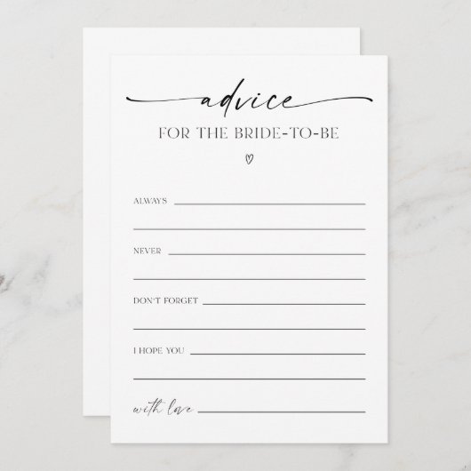 Beratung für das Brautparty-Spiel Programm (Vorne/Hinten)