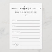 Beratung für das Brautparty-Spiel Programm (Vorderseite)