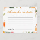 Beratung für das Brautparty von Bride Aperol Sprit Begleitkarte (Vorderseite)