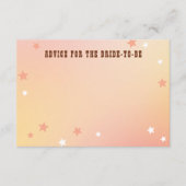 Beratung für das Bride Western Peach Brautparty Begleitkarte (Vorderseite)