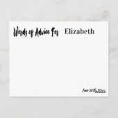 Beratung für das Graduate Modern Rustic Wood Pink Postkarte (Rückseite)