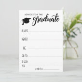 Beratung für den Absolventen | Minimalistisch Einladung (Stehend Vorderseite)