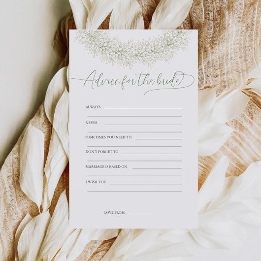 Beratung für den Bride Brautparty Game Flyer