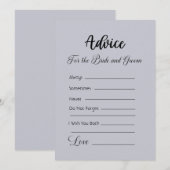 Beratung für die Braut und die Groom Cloud Gray Einladung (Vorne/Hinten)