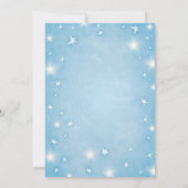 Beratung für die Braut und Groom Sky Blue Celestia Einladung (Rückseite)