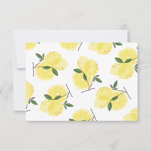 Beratung für die Bride Lemon Main Squeeze Bridal Dankeskarte (Rückseite)