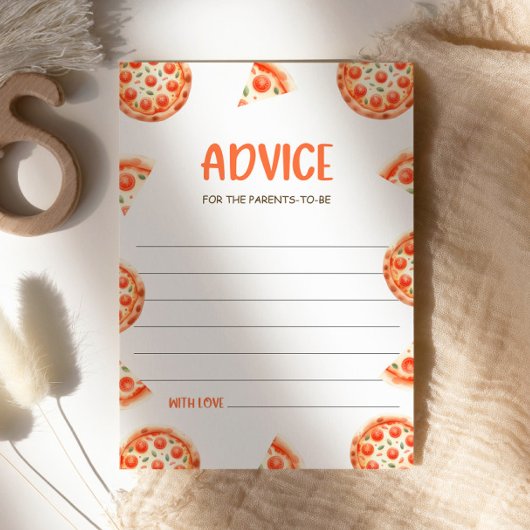 Beratung für die Eltern, Pizza Baby Duschberatung Einladung