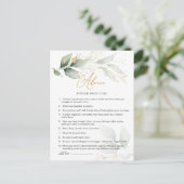 Beratung für die künftige Braut Postkarte (Stehend Vorderseite)