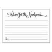 Beratung für die Neuvermählten Tischnummer (Vorderseite)