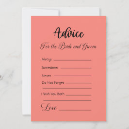 Beratung für die Orange von Braut und Korallenbäum Einladung