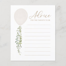 Beratung für Eltern White Balloon Baby Shower Game