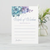 Beratung für Mama Babydusche mit Aquarellfarben Einladung (Stehend Vorderseite)