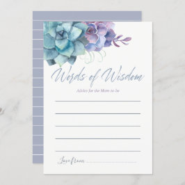 Beratung für Mama Babydusche mit Aquarellfarben Einladung