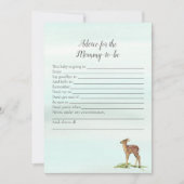 Beratung für Mommy Deers Baby Game Einladung (Vorderseite)