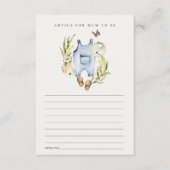 Beratung für Mum Baby Shower in Blättern Begleitkarte (Vorderseite)