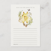 Beratung für Mum Baby Shower in Blättern Begleitkarte (Vorderseite)