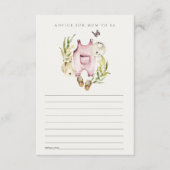 Beratung für Mum Baby Shower in Blättern Begleitkarte (Vorderseite)