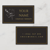 Beratung Gezeichnet Naturpsychologe Dark Brown Visitenkarte (Vorne/Hinten)